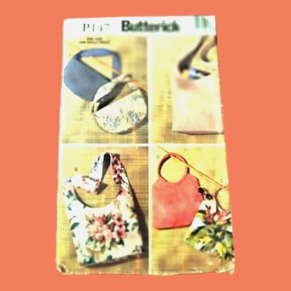 FASHION Handbags PURSE 👛 Sewing PATTERN, BUTTERICK P147 UNCUT Vintage - Picture 1 of 2